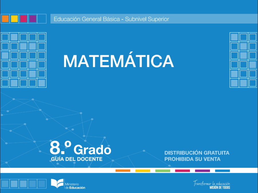Guía del docente de matemáticas de octavo grado