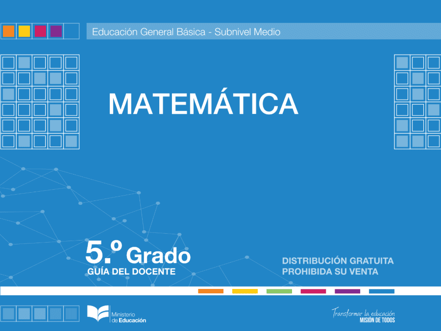 Guía del docente de matemáticas de quinto grado