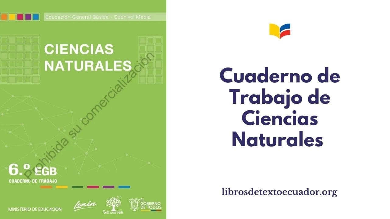 Cuaderno de Trabajo Ciencias Naturales de Sexto Grado PDF