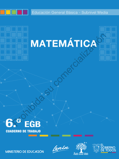Cuaderno de trabajo de matemáticas de sexto grado