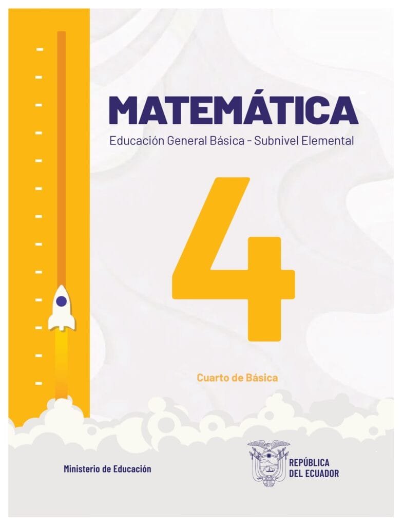 Libro de Matemática de Cuarto Grado