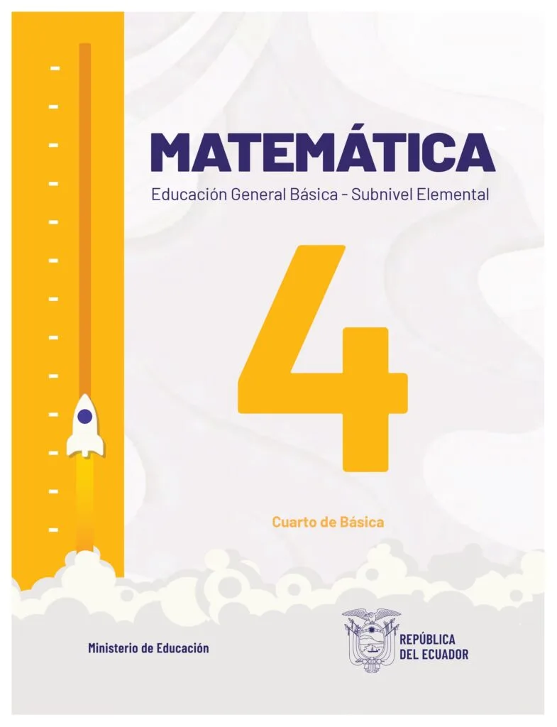 Libro de Matemáticas de Cuarto Grado PDF 2025
