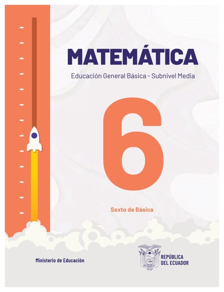 Libro de Matemática de Sexto Grado